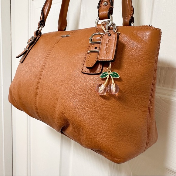 Coach Madison Mini Satchel in Smooth Camel Brown Leather - Picture 4 of 12